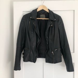 Muubaa leather jacket black